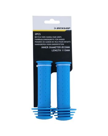 CHWYTY RĄCZKI GRIPY DO KIEROWNICY 115MM NIEBIESKIE DUNLOP