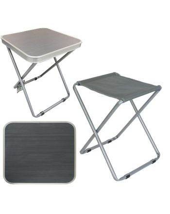 STOLIK KRZESEŁKO TURYSTYCZNE 2W1 40X40X47CM ENERO CAMP