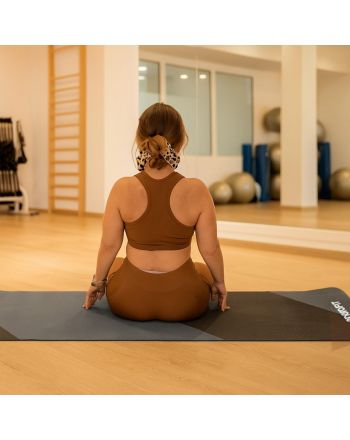 MATA DO JOGI I FITNESS TPE ANTYPOŚLIZGOWA SZARO-CZARNA ENERO FIT