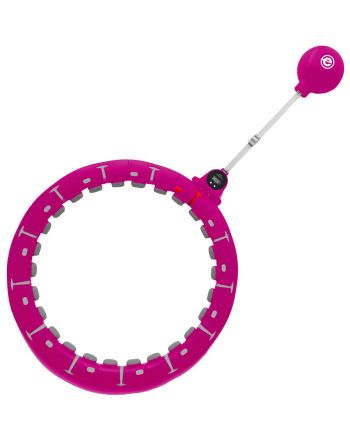 HULA HOP Z MASAŻEREM OBCIĄŻENIEM I LICZNIKIEM FUKSJA ENERO FIT