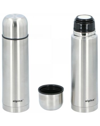 TERMOS TERMICZNY TURYSTYCZNY ALPINA 480ML SREBRNY