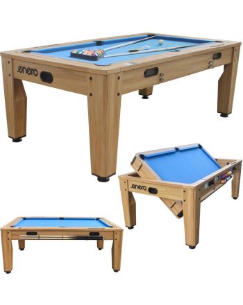 STÓŁ DO MULTIGIER 4W1 BILARD TENIS STOŁOWY CYMBERGAJ STÓŁ JADALNY 214x121.6x81.3CM WOODEN ENERO