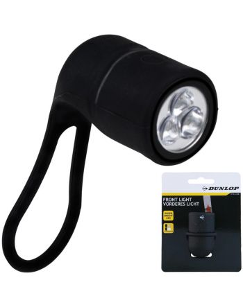 LAMPKA ROWEROWA PRZEDNIA SILIKONOWA DUNLOP