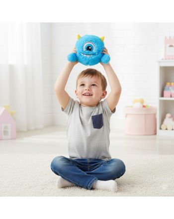 PIŁKA EMOJI 23CM Z RĄCZKAMI NIEBIESKA