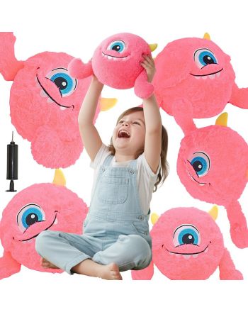 PIŁKA EMOJI 23CM Z RĄCZKAMI RÓŻOWA