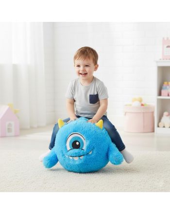 PIŁKA EMOJI 40CM Z RĄCZKAMI NIEBIESKA