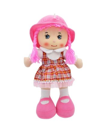 LALKA PRZYTULANKA SZMACIANKA Z DŻWIĘKIEM RÓŻOWA