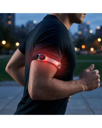 OPASKA ODBLASKOWA ŚWIECĄCA LED NA RĘKĘ LUB NOGĘ PURE 2 IMPROVE