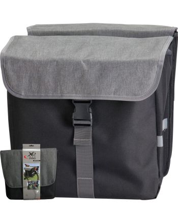 SAKWA TORBA ROWEROWA PODWÓJNA TYLNA NA BAGAŻNIK 2x20L XQMAX