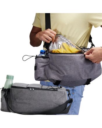 SAKWA COOLER TORBA TERMICZNA ROWEROWA NA BAGAŻNIK SZARA XQMAX PRO