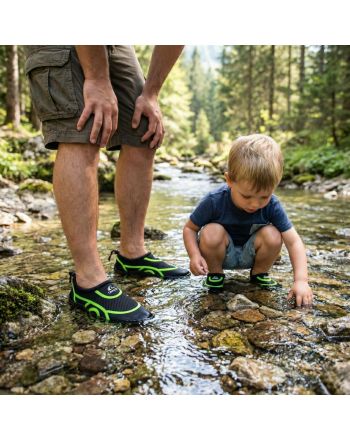 BUTY DO WODY JUNIOR BLACK/GREEN R.33