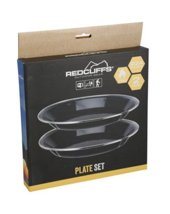 MISKA TALERZ TURYSTYCZNY 2SZT 24CM ALUMINIUM REDCLIFFS