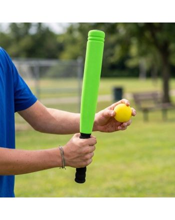 KIJ DO BASEBALLA JUNIOR 54CM Z PIŁKĄ SOFT ZIELONY