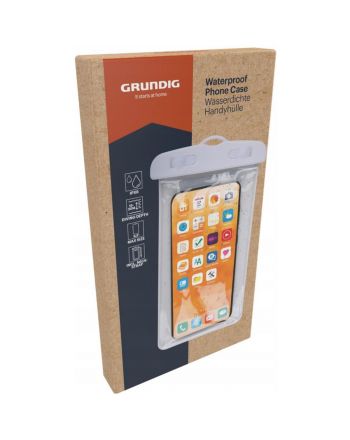 WODOODPORNE ETUI POKROWIEC NA TELEFON 11,7X21CM PVC BIAŁE GRUNDIG