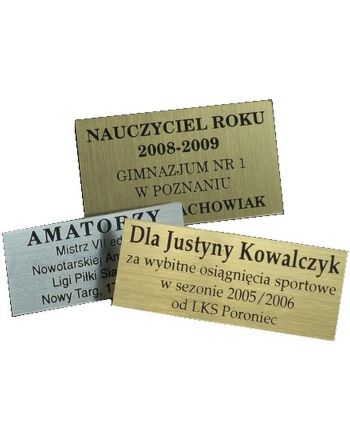 TABLICZKA GRAWEROWANA