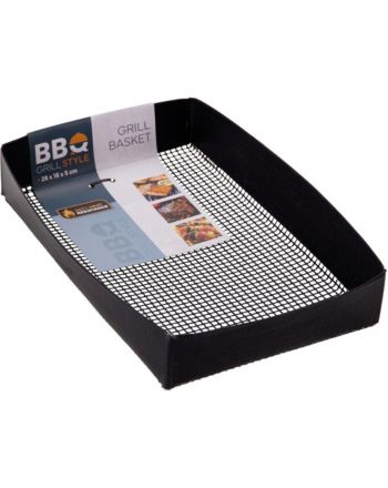 KOSZYK DO GRILLOWANIA WARZYW I MIĘSA 28x18x5CM PTFE NON STICK BBQ