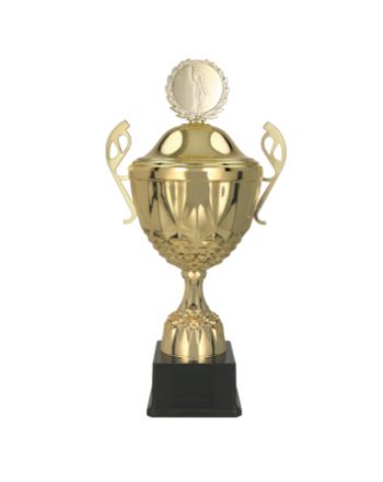 Puchar metalowy złoty z przykrywką MUFA