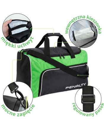 TORBA SPORTOWA PENALTY BAG MALA GYM S11 MEDIUM ZIELONA