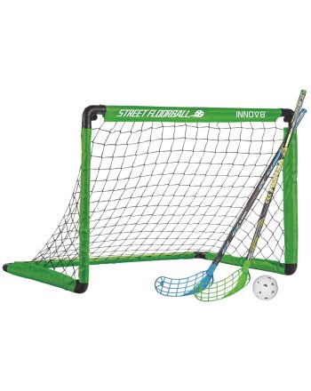 BRAMKA SKŁADANA UNIHOKEJ 2 KIJE I PIŁECZKA 91x6xX61CM ENERO