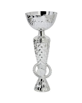 PUCHAR METALOWY SREBRNY 28,5 CM TRYUMF