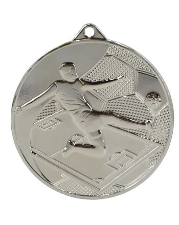 MEDAL SREBRNY PIŁKA NOŻNA METALOWY TRYUMF