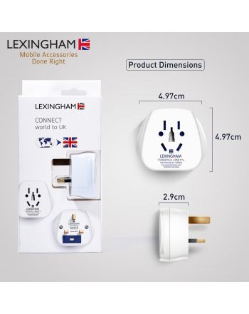 LEXINGHAM PRZEJŚCIÓWKA ADAPTER UNIWERSALNA ŚWIAT-> UK