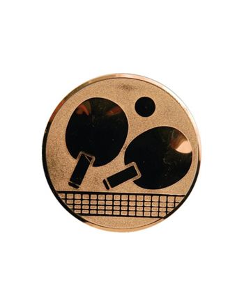 Wklejka aluminiowa brąz - tenis stolowy