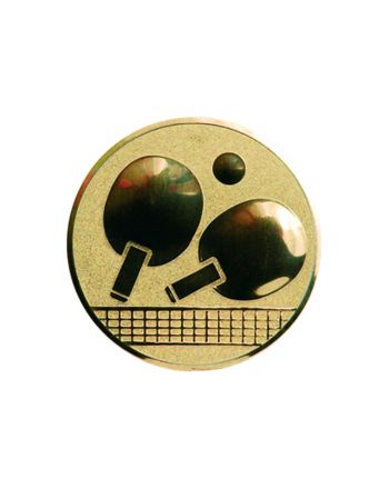 Wklejka aluminiowa złota - tenis stołowy