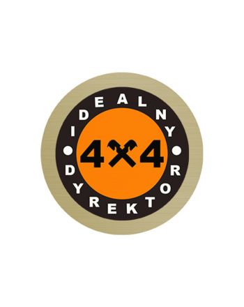 Wklejka 38mm  złota z kolorowym nadrukiem