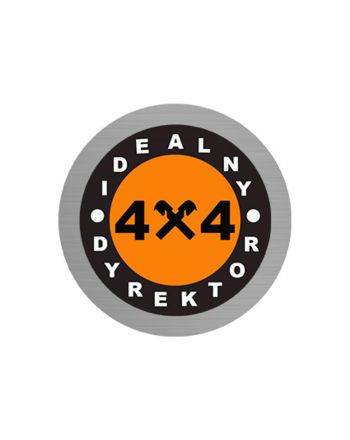Wklejka 38mm  srebrna z kolorowym nadrukiem