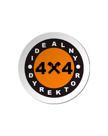Wklejka 38mm  biała z kolorowym nadrukiem