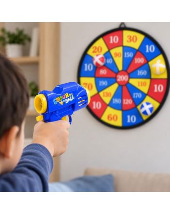 DART RZUTKI DLA DZIECI NA RZEPY Z PISTOLETAMI 36CM