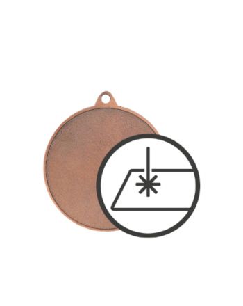 Medal metalowy z grawerowaniem na laminacie