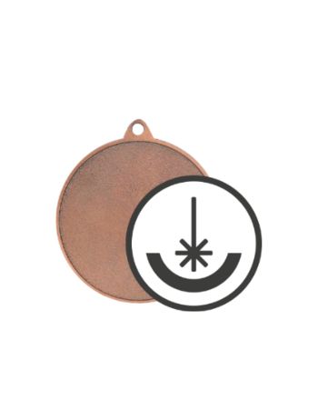 Medal brązowy stalowy grawerowany laserem- RMI