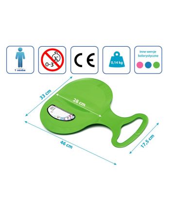 ŚLIZG JABŁUSZKO ZJAZDOWE APPLE ZIELONE