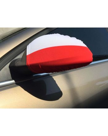 FLAGA SAMOCHODOWA NA LUSTERKA POLSKA