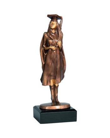 Figurka odlewana - absolwentka - nauka  RFST2055/BR
