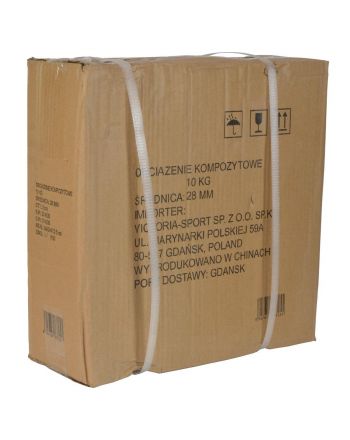 OBCIĄŻENIE BETONOWE 10 KG ENERO FIT fi26,5MM