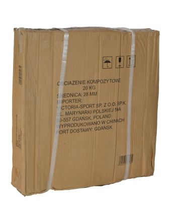 OBCIĄŻENIE BETONOWE 20 KG ENERO FIT fi26,5MM