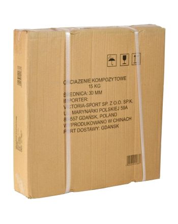 OBCIĄŻENIE BETONOWE 15 KG ENERO FIT fi29MM