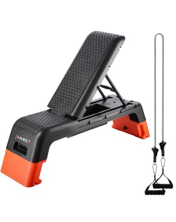 AS009 PRO STEP DO AEROBIKU REGULOWANY Z FUNKCJĄ ŁAWKI COMMERCIAL HMS