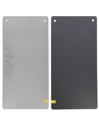 MFK07 LIGHT GREY-BLACK MATA FITNESS KLUBOWA Z OTWORAMI 120*60CM EVA 15MM HMS PREMIUM